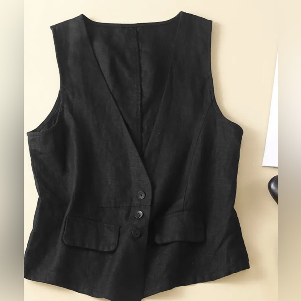 Linen Summer Vest